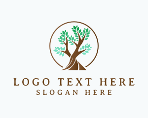 Agriculture - Green Leaf Tree logo design