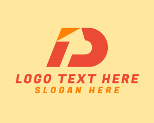 Logistics - Arrow Shipping Letter D logo design