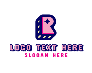 Kid - Kids Star Letter R logo design