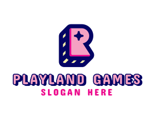 Games - Kids Star Letter R logo design