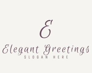 Cursive Elegant Script logo design