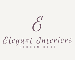 Cursive Elegant Script logo design