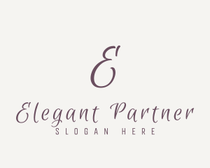 Cursive Elegant Script logo design