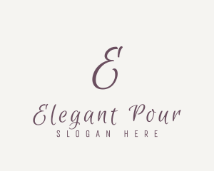 Cursive Elegant Script logo design