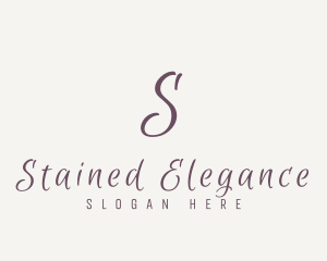 Cursive Elegant Script logo design