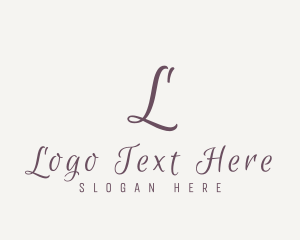 Beauty Product - Cursive Elegant Script logo design