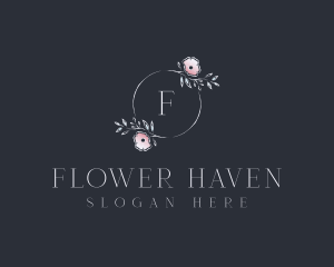 Lifestyle Flower Wreath logo design