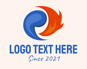 Element - Fire Water Element logo design