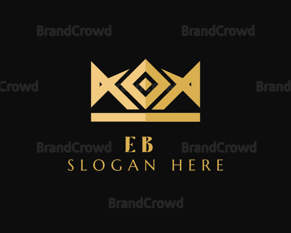 Golden Diamond Crown Logo