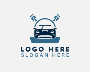 Mechanic - Piston Car Auto Repair logo design