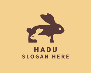 Pet Rabbit Animal  logo design