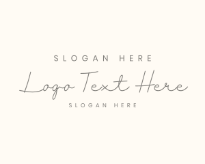 Generic Elegant Cursive Logo