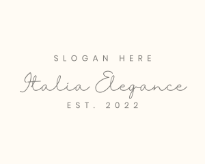 Generic Elegant Cursive logo design