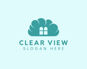 Sky Cloud Window logo design