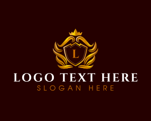 Golden - Shield Crown Boutique logo design