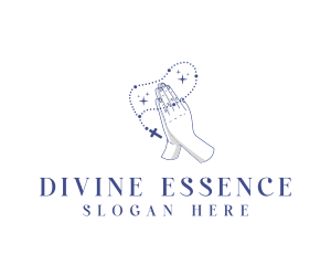 Sacred - Religious Prayer Rosary logo design