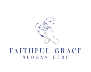 Religious - Religious Prayer Rosary logo design