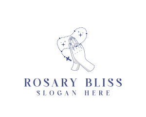 Rosary - Religious Prayer Rosary logo design
