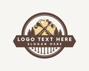 Logging - Forest Carpentry Workshop logo design