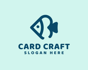 Card - Ocean Fish Spade logo design