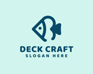 Ocean Fish Spade logo design