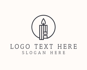 Scented - Candlelight Wax Decor logo design