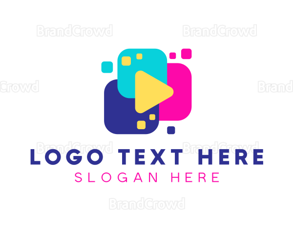 Multimedia Play Button Logo