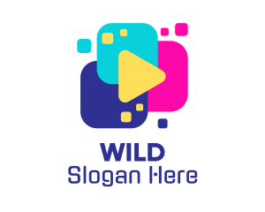 Digital Play Button  Logo