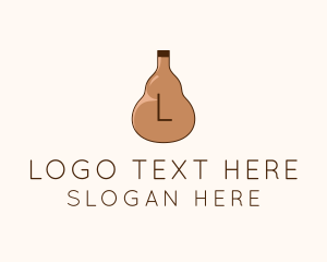 Liquor Rum Bottle Logo