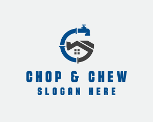 Home Renovation - Pipe Repair Faucet logo design