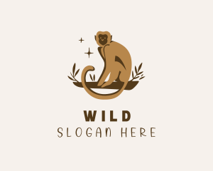 Jungle Wild Monkey Logo