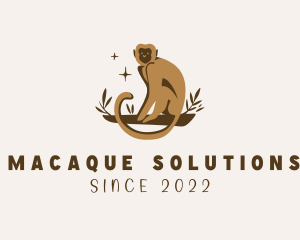 Macaque - Jungle Wild Monkey logo design