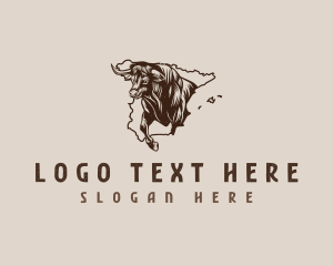 Horns - Spain Bull Horn logo design