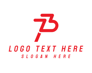 Stroke - Modern Letter P Outline logo design