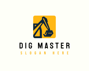 Excavator - Excavator Industrial Builder logo design