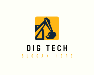 Excavator Industrial Builder logo design