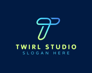 Business Studio Agency Letter T logo design