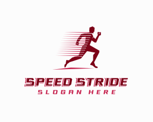 Fast Sprinting Athlete logo design