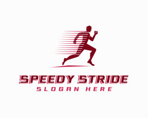 Sprinter - Fast Sprinting Athlete logo design