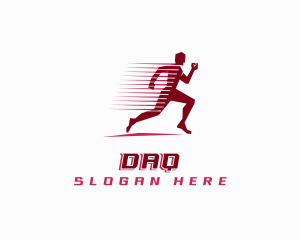 Runner - Fast Sprinting Athlete logo design