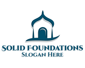 Culture - Blue Islam Mosque logo design