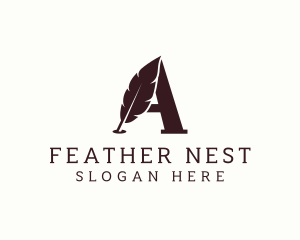 Feather - Feather Pen Publisher logo design