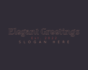 Elegant Business Lettermark logo design