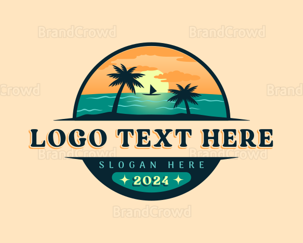 Beach Travel Resort Logo