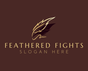 Feather Quill Calligraphy logo design