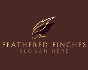 Feather Quill Calligraphy logo design