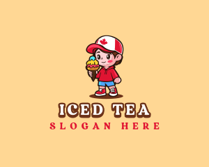 Maple Leaf Ice Cream logo design