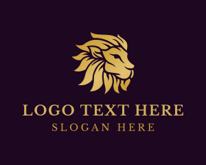 Lion - Golden Lion Wildlife logo design