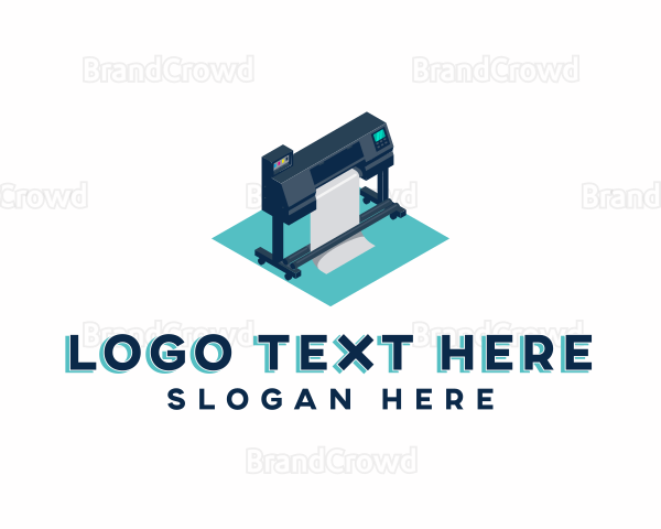 Large Printer Machine Logo