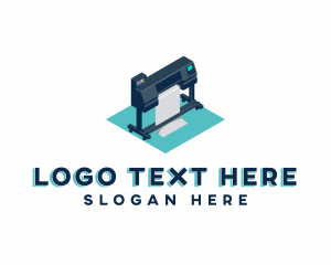 Printer - Large Printer Machine logo design